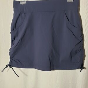 Columbia Active Skort Women's Size S Adjustable Sides Ruched Pockets Blue